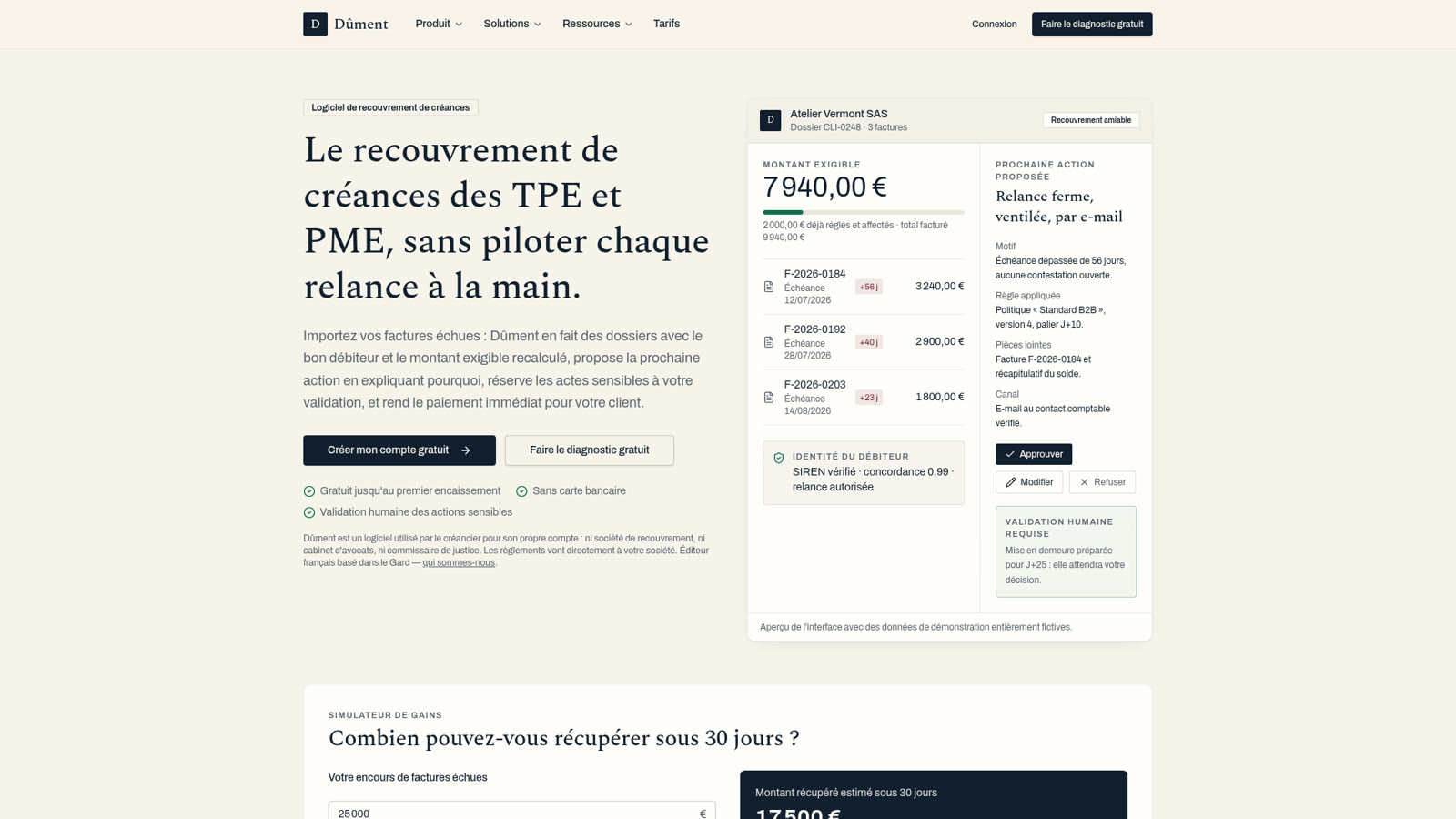 Illustration du guide : Dûment : organiser le recouvrement amiable des factures impayées