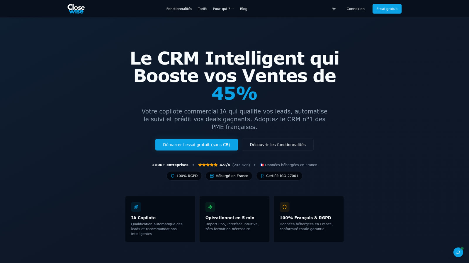Illustration du guide : Closewise AI : un CRM pour PME, des fonctions IA à vérifier