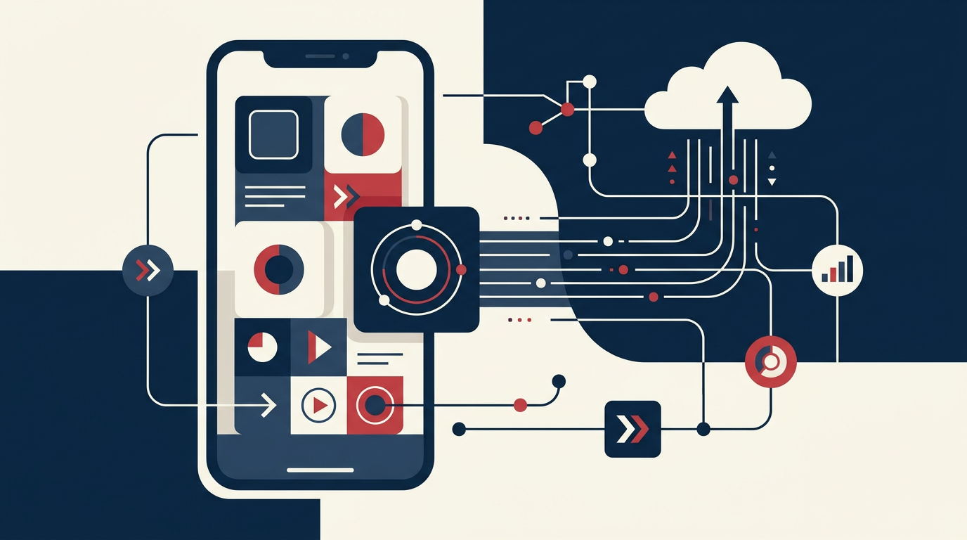 Illustration du guide : Application mobile pour entreprise : guide complet pour concevoir votre outil sur smartphone