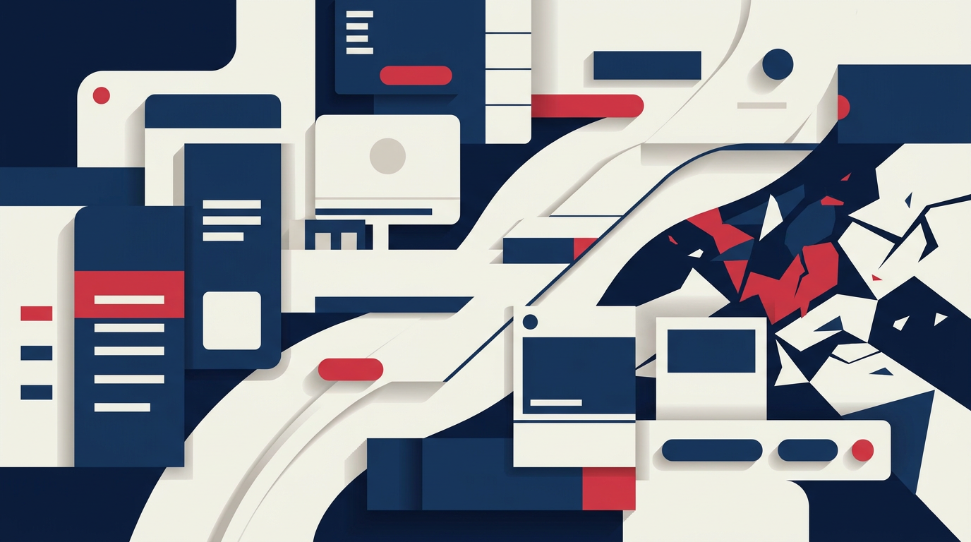 Illustration du guide : Material Design : guide complet et pièges à éviter pour votre site web