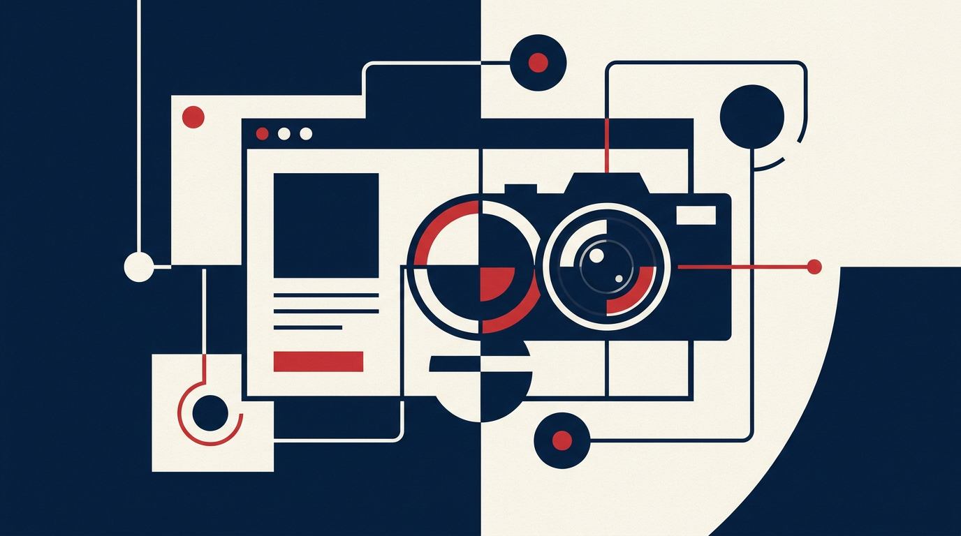Illustration du guide : Site internet vitrine pour photos : guide complet pour valoriser votre travail et trouver des clients