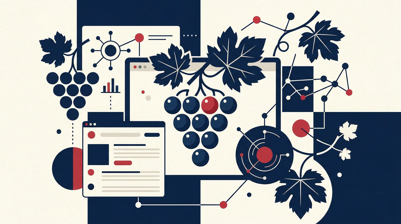 Illustration du guide : Site internet vitrine pour vignoble : guide complet pour valoriser votre domaine